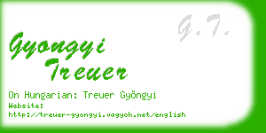 gyongyi treuer business card